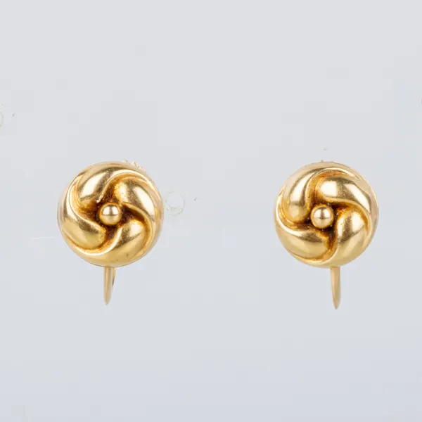 ÖRHÄNGEN, 1 par, 18k guld, stämplar GVH