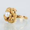 RING, 18k guld, med odlad pärla