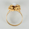 RING, 18k guld, med odlad pärla