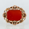 RING, 14k guld, med karneol, sannolikt 1900-talets mitt
