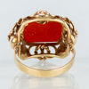 RING, 14k guld, med karneol, sannolikt 1900-talets mitt