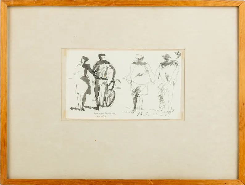 RAGNAR SANDBERG (1902-1972), tuschteckning, monogramsignerad och daterad RS 19-6-70