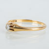 RING, 14k guld, med briljantslipad diamant