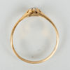 RING, 14k guld, med briljantslipad diamant