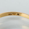 RING, 14k guld, med briljantslipad diamant