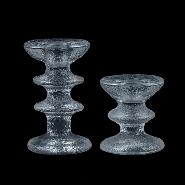 LJUSSTAKAR, 2 st, glas, Iittala