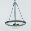 TAKLAMPA, patinerad metall och glas, 1900-/2000-tal