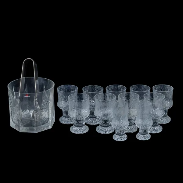 STARKVINSGLAS OCH ISHINK, 12 del, glas, Iittala