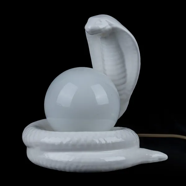 BORDSLAMPA, porslin och glas, 1900-talets slut