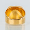 KLACKRING, 18k guld, med briljantslipad diamant, 1900-talets andra hälft 