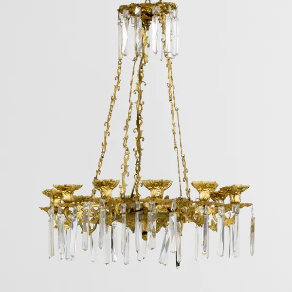 TAKKRONA, mässing, oskariansk, 1800-/1900-tal