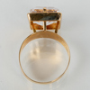 RING, 18k guld, med bergkristall, svenska stämplar SKS 1968