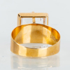 RING, 18k guld, med bergkristall, svenska stämplar SKS 1968