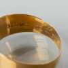 RING, 18k guld, med bergkristall, svenska stämplar SKS 1968