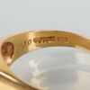 RING, 18k guld, med briljantslipad diamant ca 0.10 ct, svenska stämpar 1985