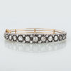 ARMBAND, 14k guld, med rosenslipade och gammalslipade diamanter tot ca 4.20 ct, sannolikt CG Hallberg tidigt 1900-tal
