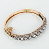 ARMBAND, 14k guld, med rosenslipade och gammalslipade diamanter tot ca 4.20 ct, sannolikt CG Hallberg tidigt 1900-tal