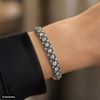 ARMBAND, 14k guld, med rosenslipade och gammalslipade diamanter tot ca 4.20 ct, sannolikt CG Hallberg tidigt 1900-tal