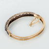 ARMBAND, 14k guld, med rosenslipade och gammalslipade diamanter tot ca 4.20 ct, sannolikt CG Hallberg tidigt 1900-tal