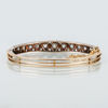 ARMBAND, 14k guld, med rosenslipade och gammalslipade diamanter tot ca 4.20 ct, sannolikt CG Hallberg tidigt 1900-tal