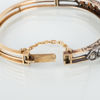 ARMBAND, 14k guld, med rosenslipade och gammalslipade diamanter tot ca 4.20 ct, sannolikt CG Hallberg tidigt 1900-tal