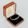 ARMBAND, 14k guld, med rosenslipade och gammalslipade diamanter tot ca 4.20 ct, sannolikt CG Hallberg tidigt 1900-tal