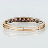 ARMBAND, 14k guld, med rosenslipade och gammalslipade diamanter tot ca 2.90 ct, sannolikt CG Hallberg tidigt 1900-tal
