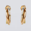 ÖRHÄNGEN, 1 par, 14k guld, trois couleurs