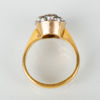 RING, 23k guld, med granater och orientpärlor, Stockholm 1896