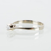 RING, 18k vitguld, med briljantslipad diamant ca 0.12 ct