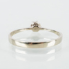 RING, 18k vitguld, med briljantslipad diamant ca 0.12 ct
