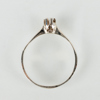 RING, 18k vitguld, med briljantslipad diamant ca 0.12 ct