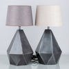 BORDSLAMPOR, 1 par, patinerad metall, PR Home, 2000-tal