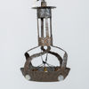 TAKLAMPA, koppar, jugend, omkring år 1900
