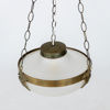 TAKLAMPA, mässing och glas, 1900-talets första hälft