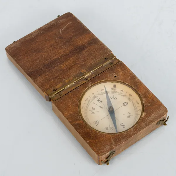 KOMPASS, trä, 1800-/1900-tal