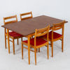 MATGRUPP, 5 del, teak och ek, 1950-/60-tal