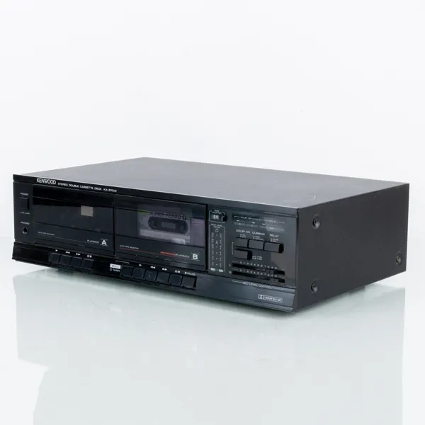 KENWOOD, stereo double cassette deck kx-57cw, Japan, 1900-talets andra hälft