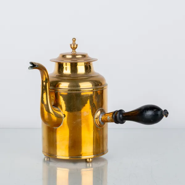 CHOKLADKANNA, mässing, Gusums Bruk, 1800-/1900-tal