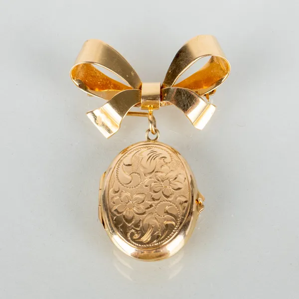 BROSCH MED HÄNGE, 18k guld, 1963