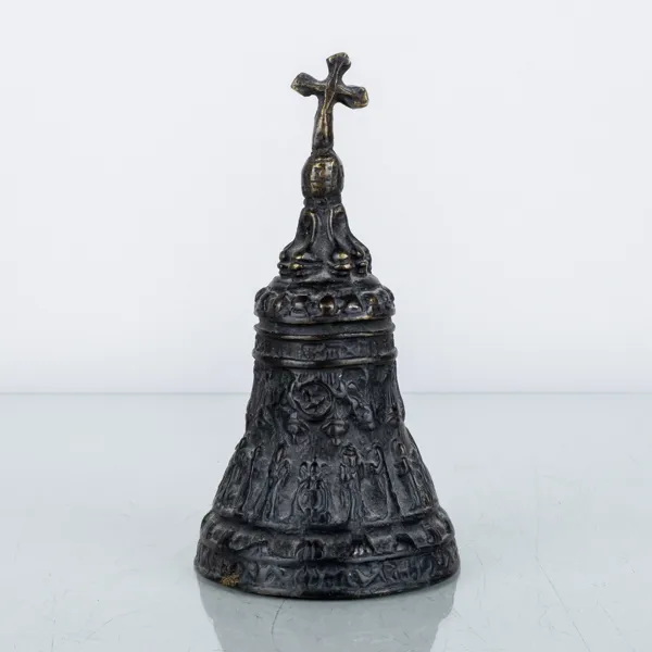 KLOCKA, patinerad brons, 1900-tal