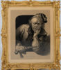 LITOGRAFIER, 1 par, 1800-tal, med bronserade ramar