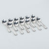 KAFFESKEDAR, 12 st, silver, "Kungsholm", Hallbergs, Stockholm 1950-tal