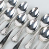 KAFFESKEDAR, 12 st, silver, "Kungsholm", Hallbergs, Stockholm 1950-tal