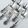 KAFFESKEDAR, 6 st, silver, CG Hallberg, Stockholm 1933
