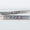 SKEDAR, 4 st, snarlika, silver, bla August Wilhelm Ahnström, Växjö, 1800-tal