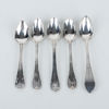 TESKEDAR, 5 st, silver, 1800-tal