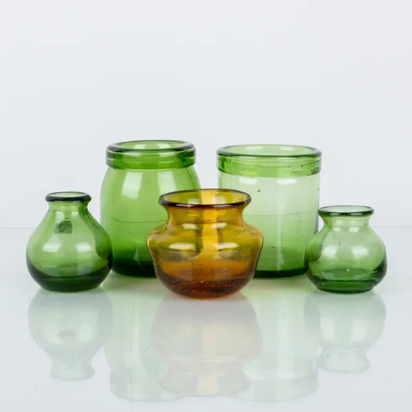 ERIK HÖGLUND, 5 st, vaser, glas, Boda