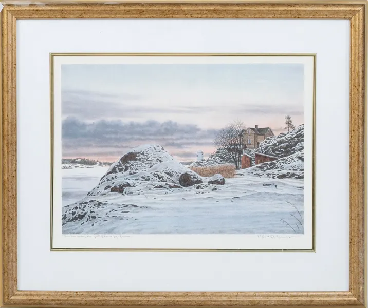 REINHOLD LJUNGGREN (1920-2006), färglitografi, signerad och numrerad 69/250