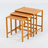 SATSBORD, 3 del, teak, 1900-talets mitt
